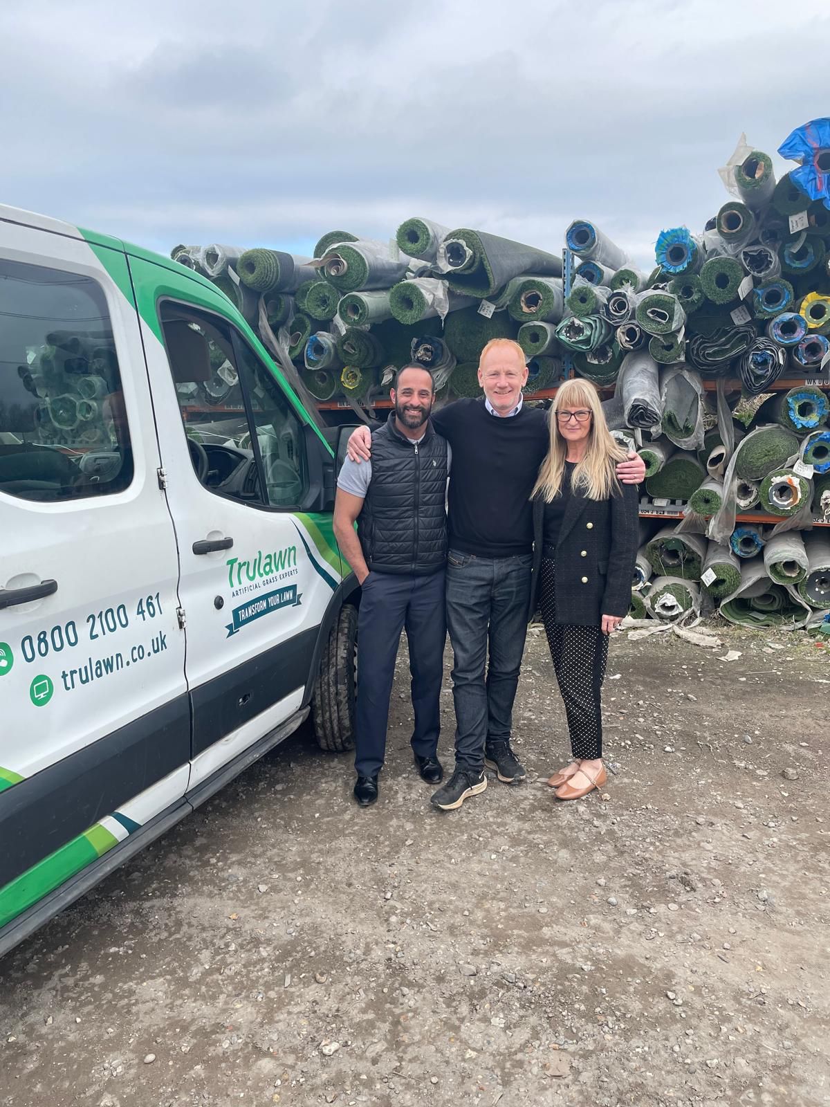 Kirsten with Maz from JobVibe at her new role with Trulawn